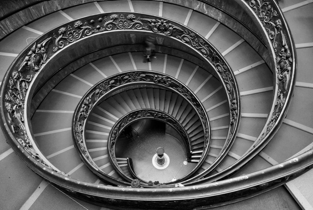 The Spiral Staircase at the Vatican, Rome