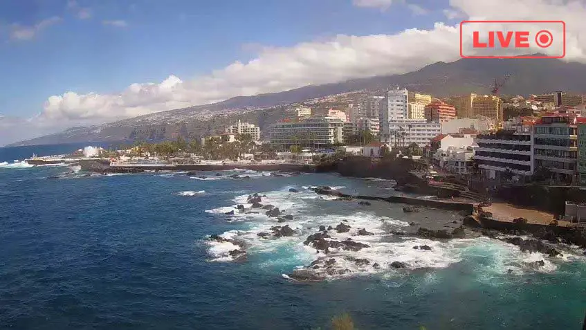 Puerto de la Cruz Playa San Telmo Live Webcam