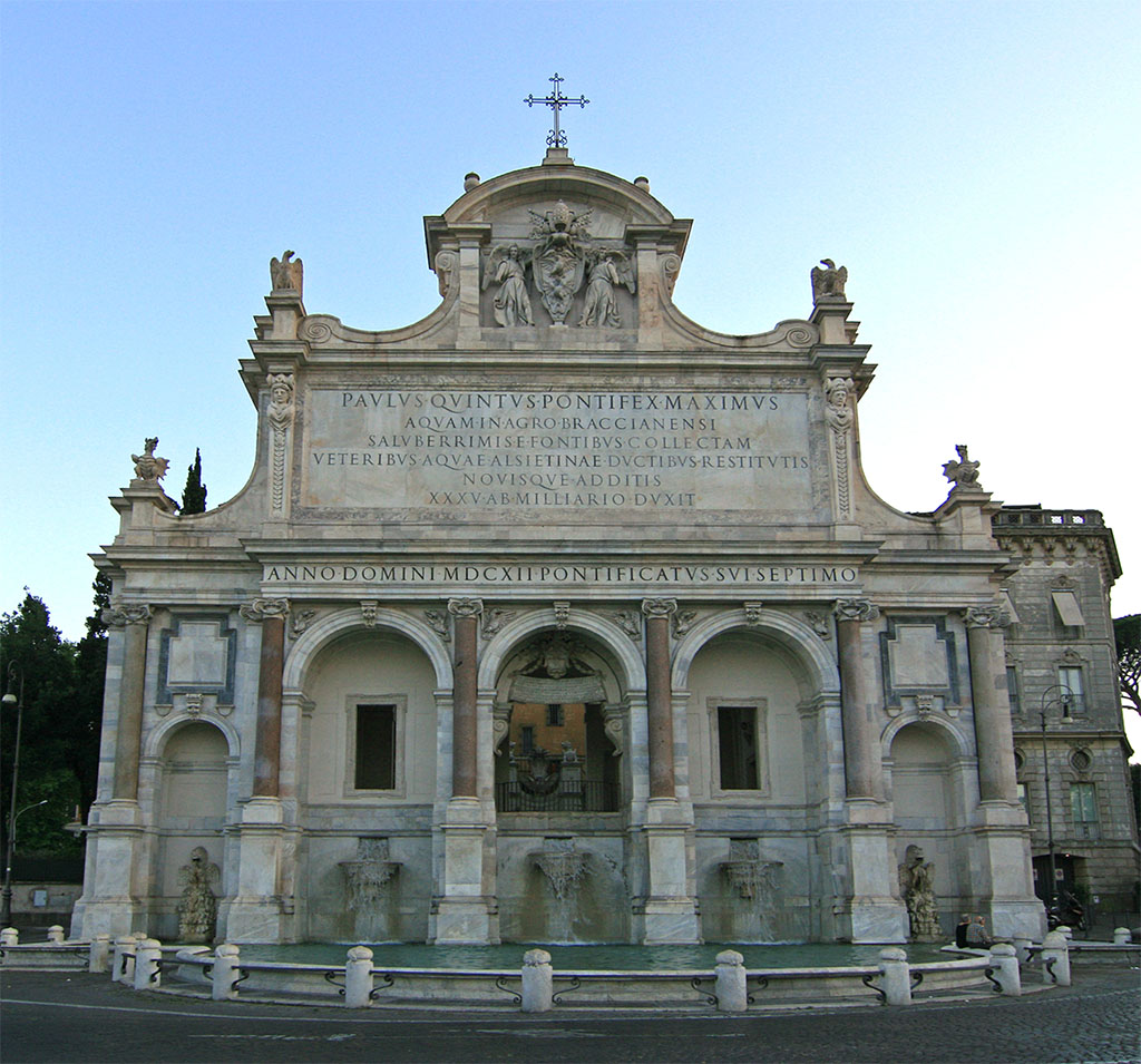 Fontana dell'Acqua Paola in Rome
