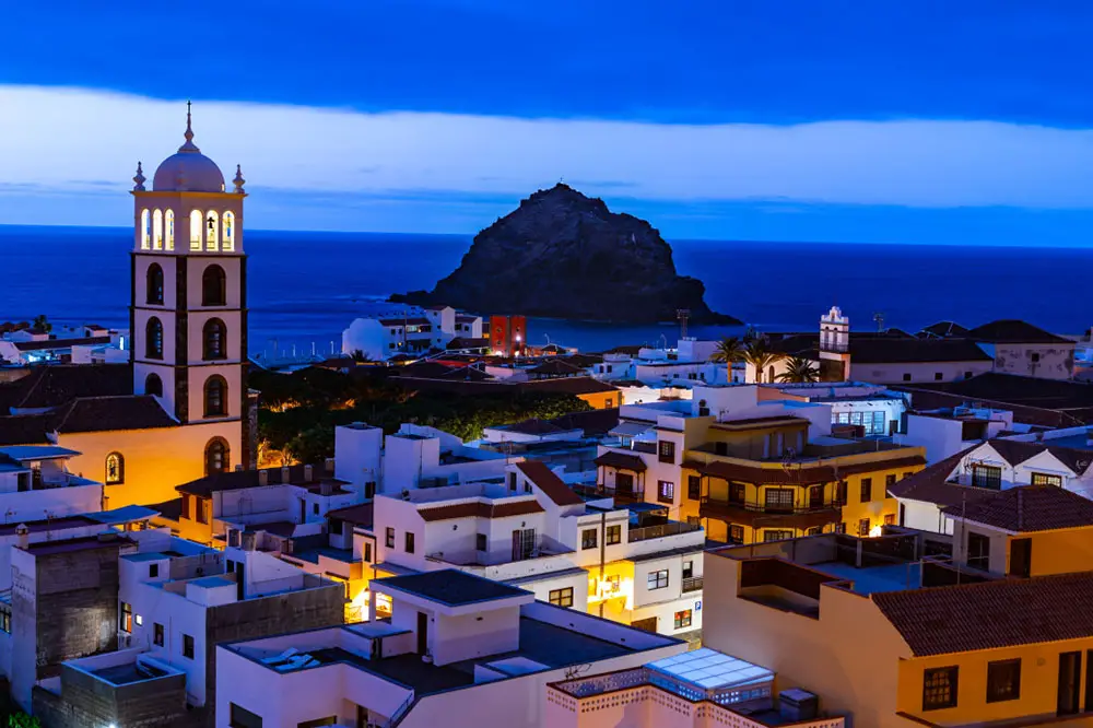 Garachico at night.