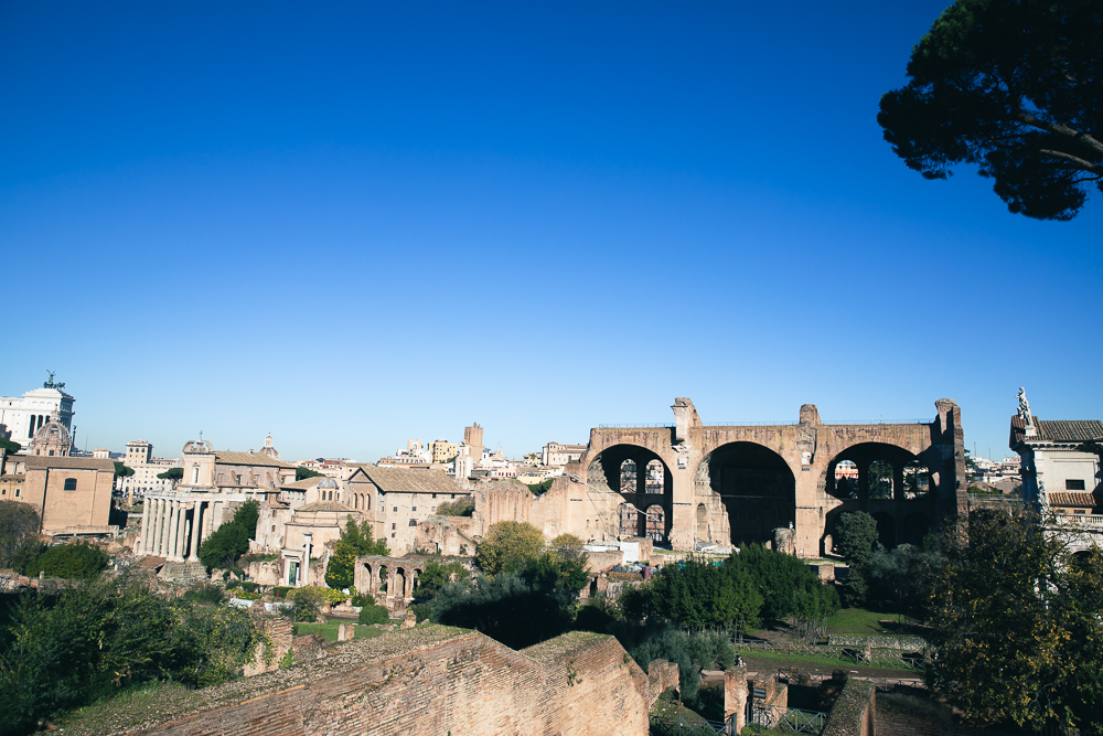 Amazing views over Rome from Palatine Hill