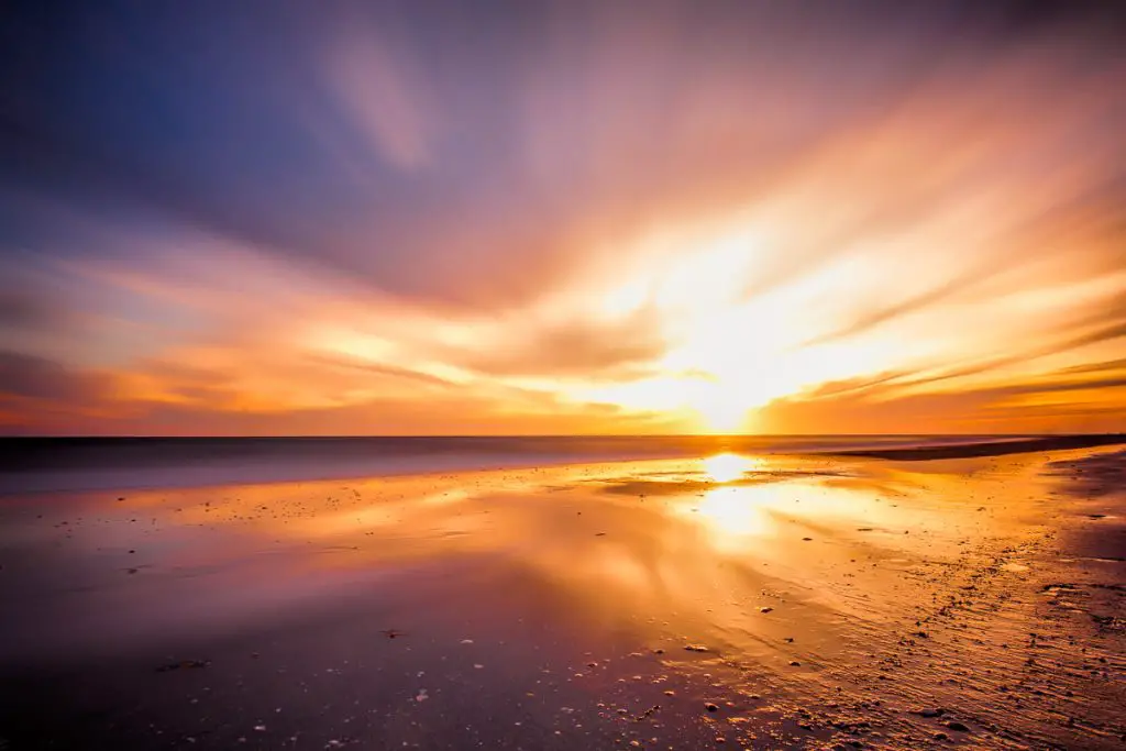 Sunset Beach at Tarpon Springs, FL