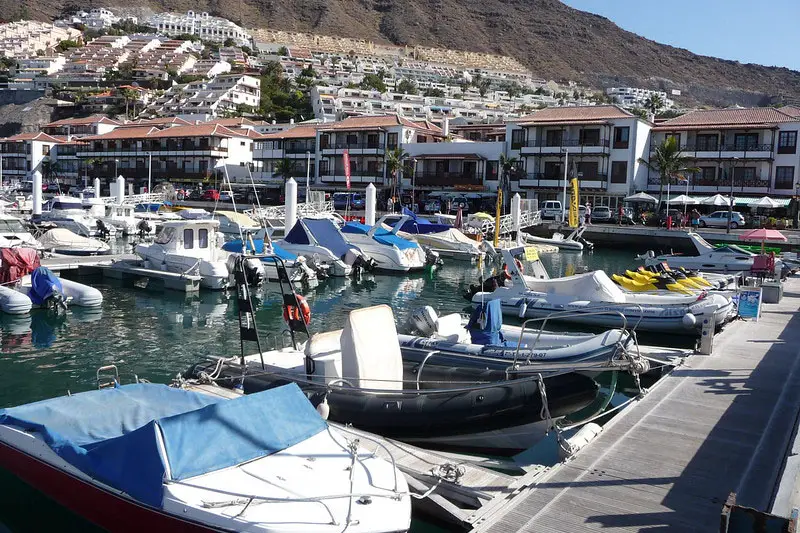 Los Gigantes Marina in Tenerife