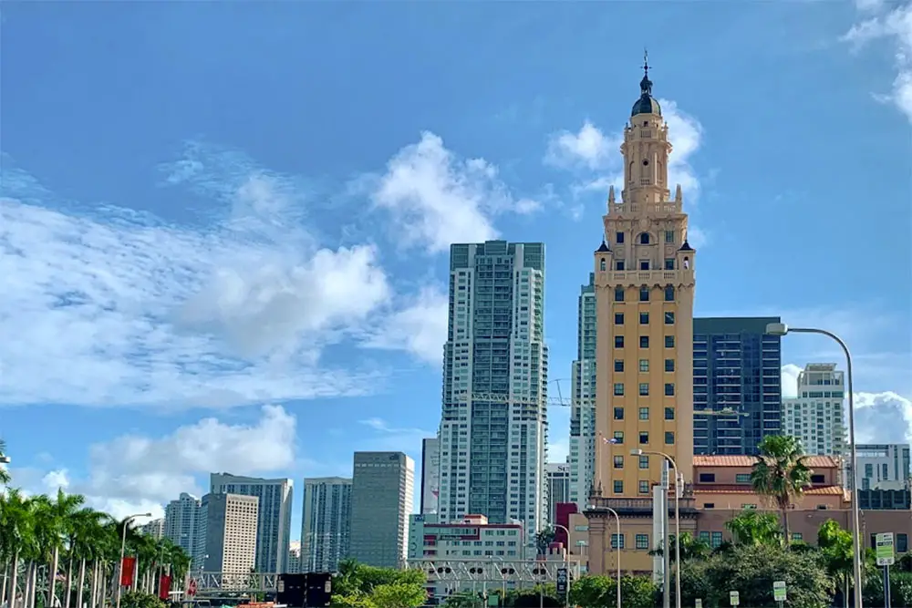 The Freedom Tower in downtown Miami