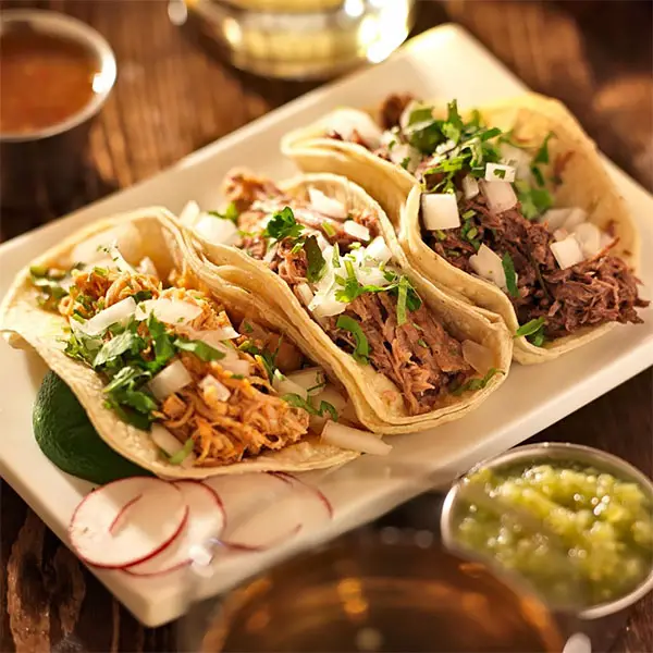 Tacos served at Hacienda Miranda, Centro Commercial Safari, Playa de Las Americas