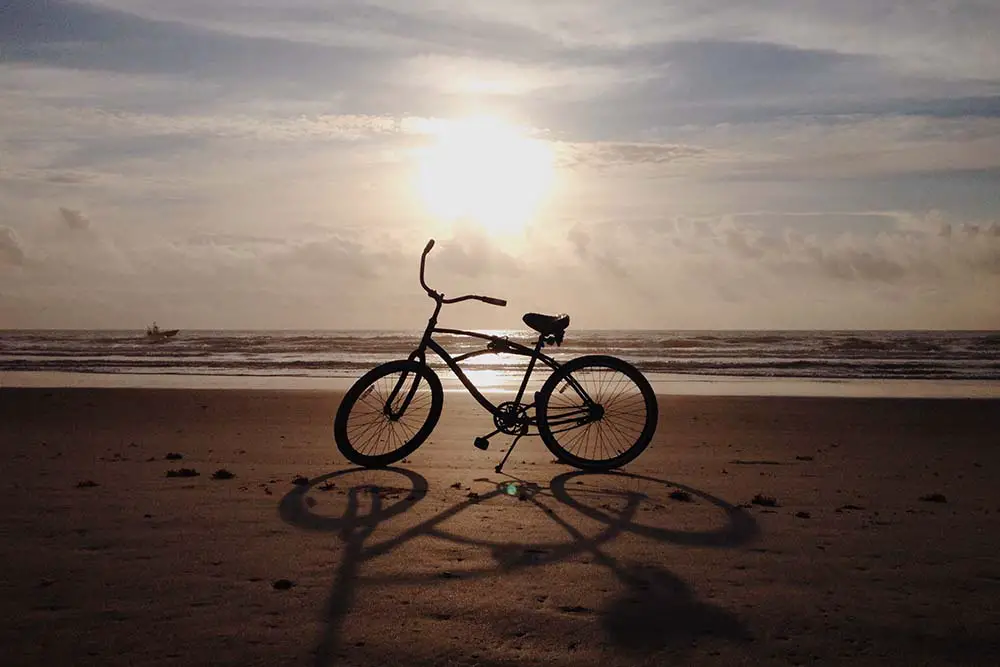 Bicycle on the beach in Florida