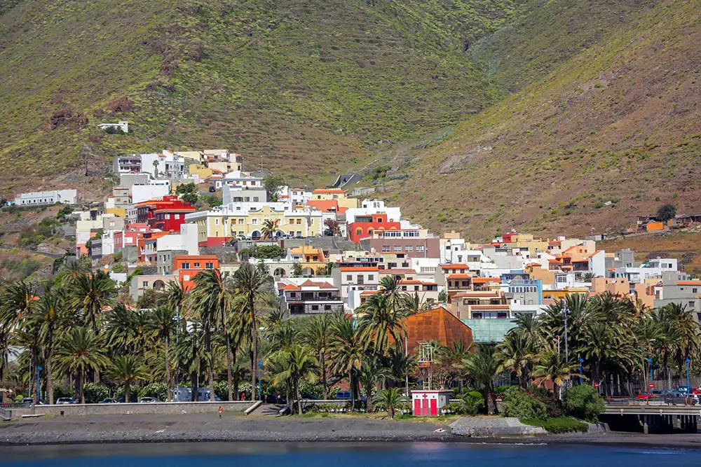 San Sebastián de la Gomera seen from the beach