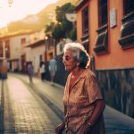 Woman on the streets on San Sebastian de la Gomera