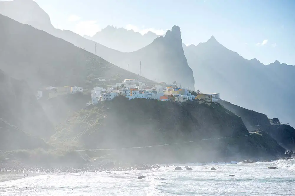 Taganana village as seen from the beach