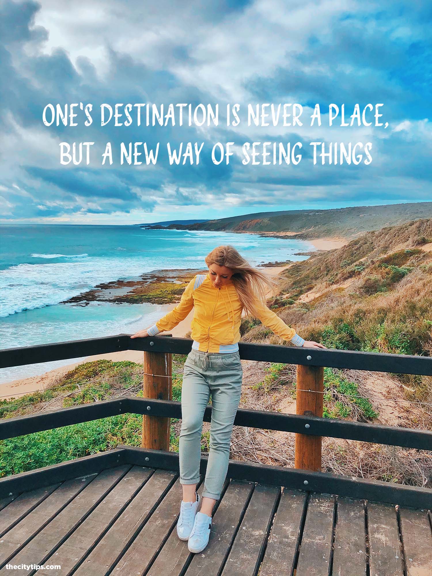 "One's destination is never a place, but a new way of seeing things." by Henry Miller