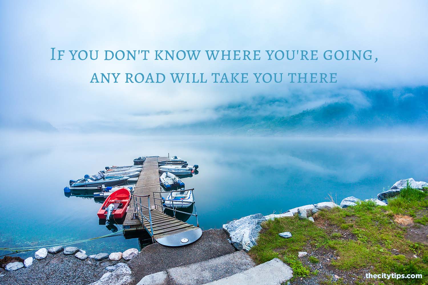 "If you don't know where you're going, any road will take you there." by Lewis Carroll