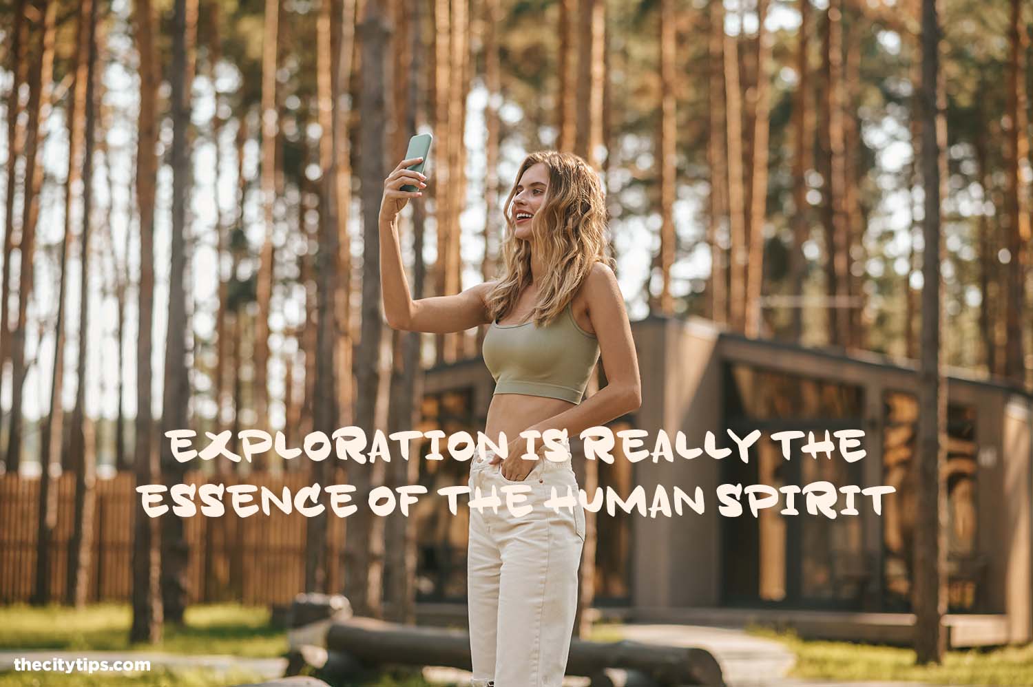 "Exploration is really the essence of the human spirit." by Frank Borman
