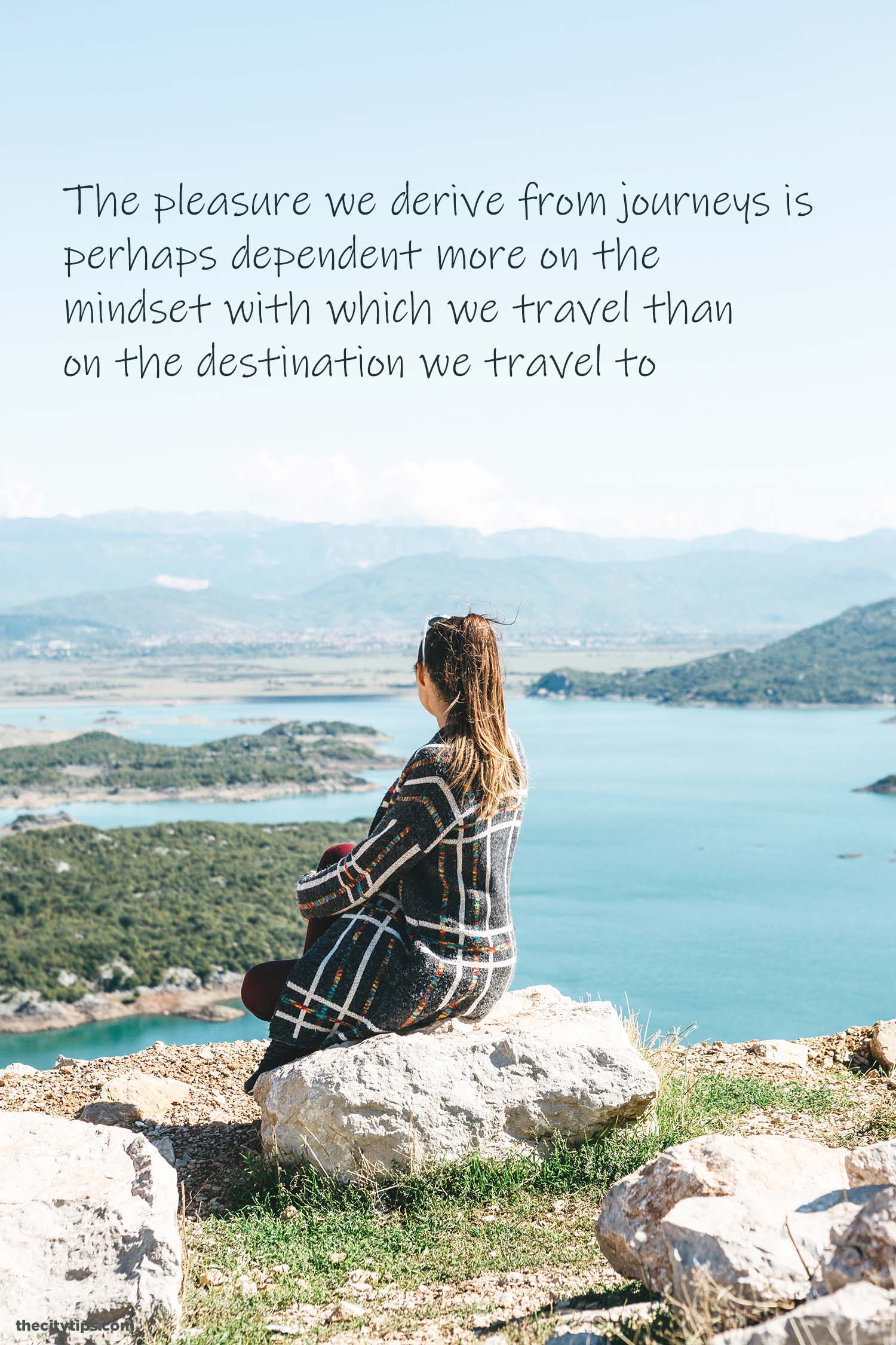 "The pleasure we derive from journeys is perhaps dependent more on the mindset with which we travel than on the destination we travel to." by Alain de Botton