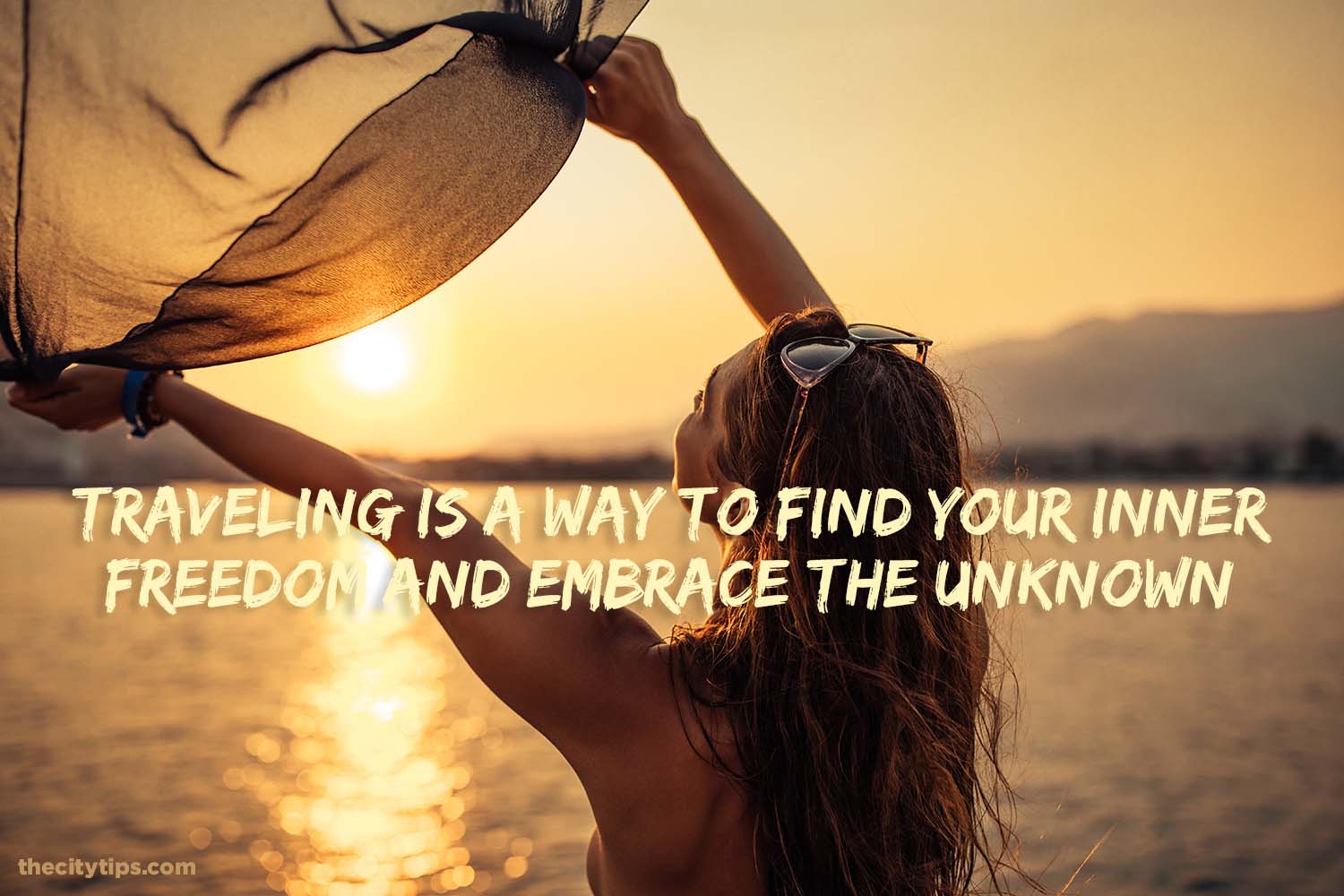 "Traveling is a way to find your inner freedom and embrace the unknown."