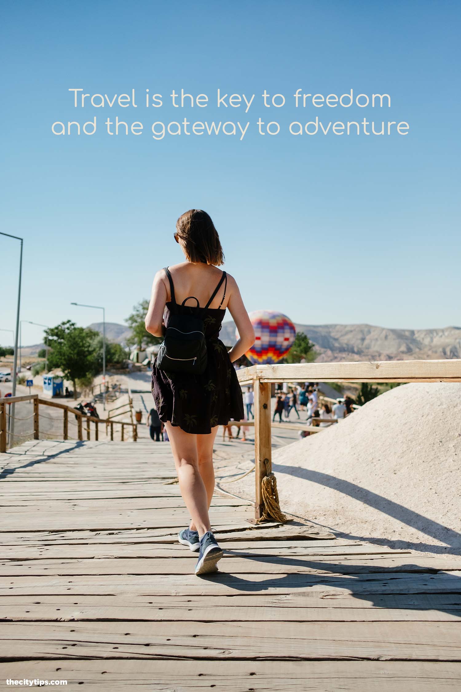 "Travel is the key to freedom and the gateway to adventure."